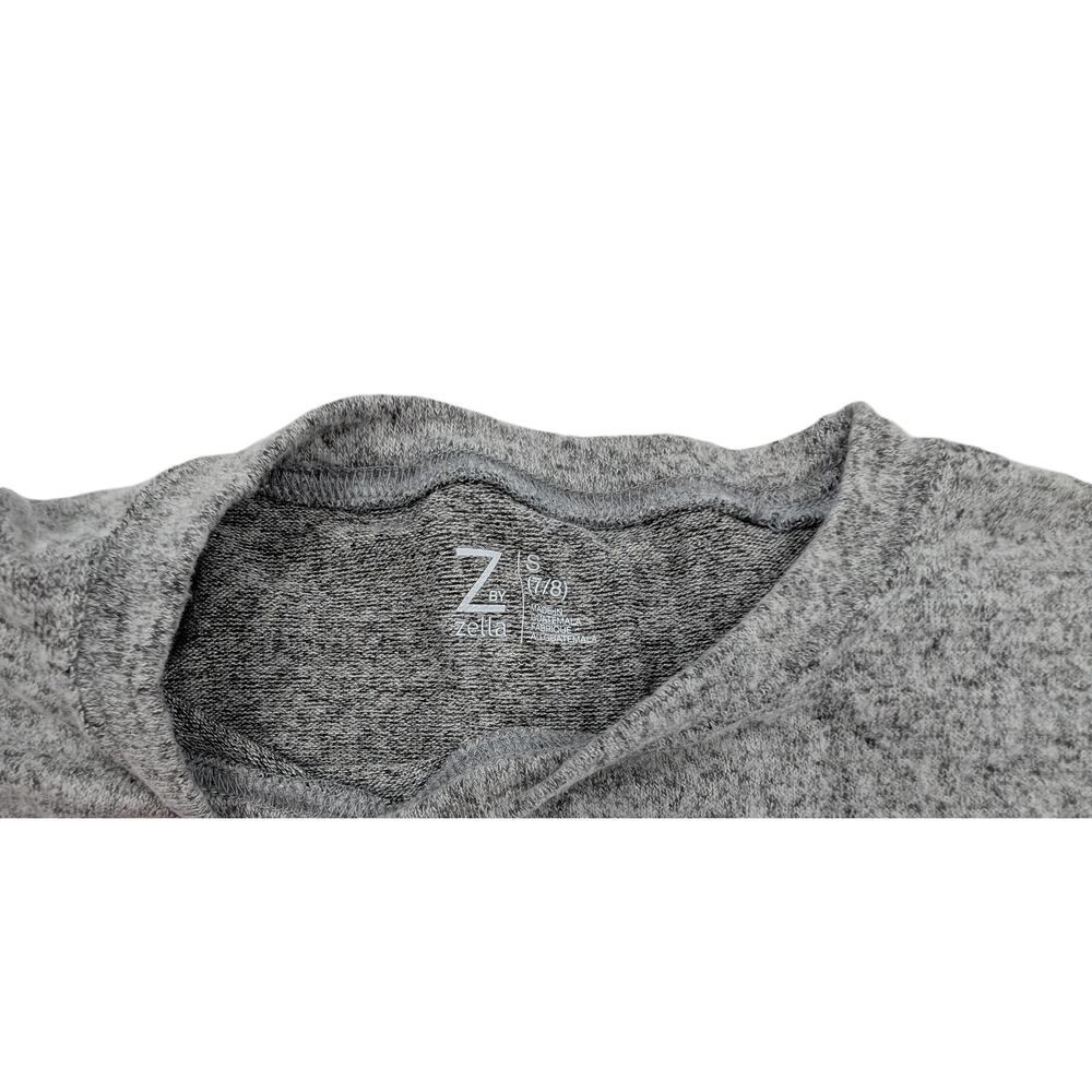 Zella Grey Ruched Long Sleeved Tunic Top Girls Small - 7/8 - Picture 5 of 7